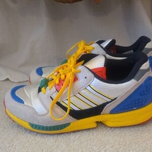 adidas Mens ZX8000 LEGO Multicolor Athletic Shoes
